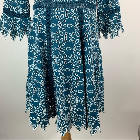 Maje Eyelet Dress Sz 2 - Picture 3 of 12